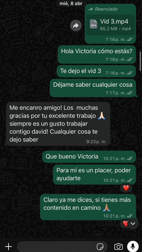Reseña de cliente de marca personal