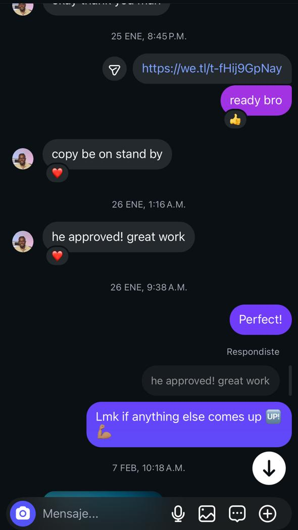 Reseña de cliente de real estate